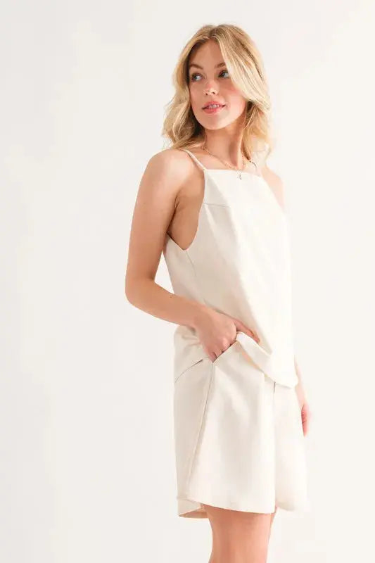 And The Why Sleeveless Basic Cami Top - Love Salve